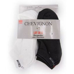 Lot de 6 socquettes en coton Taille 39-46 CHEVIGNON