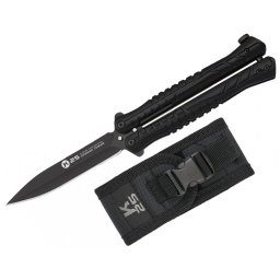 Couteau papillon balisong 22,5cm titane K25