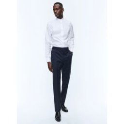 FURSAC - Pantalon en serge de laine bleu marine - Taille 41 - Homme