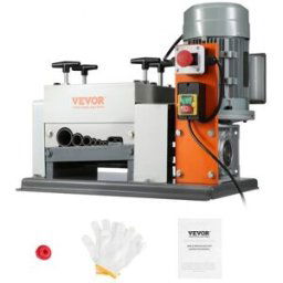 VEVOR Machine à Dénuder Électrique 1,5-40 mm Dénudeur Câble Automatique Motorisé 1500 W Dénudeuse 27 m/min Pince à Dénuder à Double Lame Couper et Dénuder 9 Canaux de Dénudage pour Recyclage Cuivre