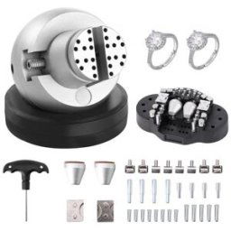 VEVOR Boulet de Graveur 127 mm Étau de Gravure Base Rotative à 360° Étau à Boule Mâchoire Réglable avec 35 Accessoires Outil de Réglage de Gravure pour Fabrication de Bijoux de Précision Bijoutier