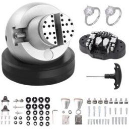 VEVOR Boulet de Graveur 127 mm Étau de Gravure Base Rotative à 360° Étau à Boule Mâchoire Réglable avec 69 Accessoires Outil de Réglage de Gravure pour Fabrication de Bijoux de Précision Bijoutier