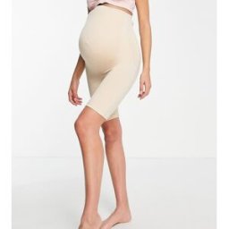 Mama.licious Mamalicious - Short de maternitÃ© gainant recouvrant le ventre - Beige-Sans opinion Sans opinion S-M female
