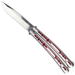 Couteau papillon 23,5cm balisong acier design