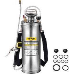 VEVOR 10L Pulvérisateur Inox Jardin Brumisateur pour Plante Pulvérisateur à Dos pour Jardinage Domestique et Nettoyage au Sol
