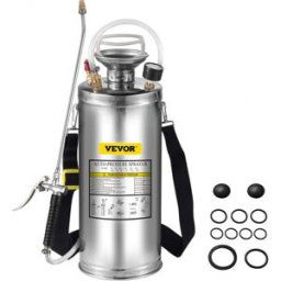 VEVOR 8L Pulvérisateur Inox Jardin Brumisateur pour Plante Pulvérisateur à Dos pour Jardinage Domestique et Nettoyage au Sol