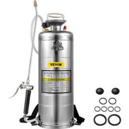 VEVOR 12L Pulvérisateur Inox Jardin Brumisateur pour Plante Pulvérisateur à Dos pour Jardinage Domestique et Nettoyage au Sol