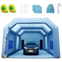 VEVOR Armoire de Peinture Gonflable 10x6x4 m Cabine de Peinture Gonflable Tente Peinture Gonflable Automobile en Tissu Oxford 210D 2 Souffleurs