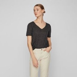 Tee shirt manches courtes col v Femme VILA