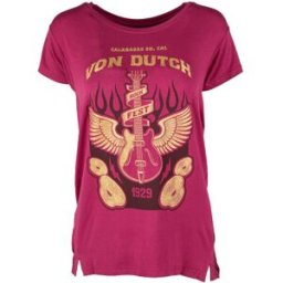Tee shirt manches courtes rock Femme VON DUTCH