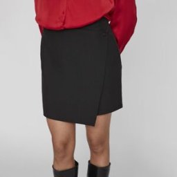 Jupe courte noire Femme VILA