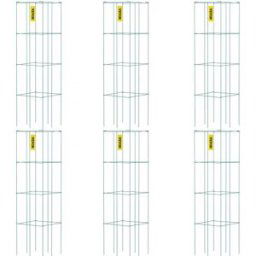 VEVOR – Cages à tomates, Support pour plantes, carré en acier, 3,3 pieds, vert, pour jardin, paquet de 6