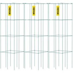 VEVOR – Cages à tomates, Support pour plantes, carré en acier, 3,3 pieds, vert, pour jardin, paquet de 3