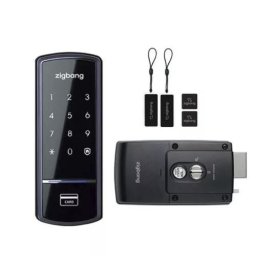Verrou à badge rfid mifare et code zigbang shs-1321