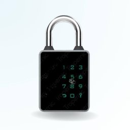Cadenas à code et badge connecté locky pad - code, badge, bluetooth, et clé de secours