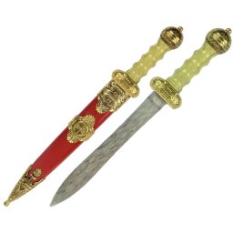 Dague 26,5cm ornementale lame acier fourreau