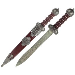 Dague ornementale 26,5cm lame acier fourreau