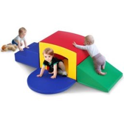 VEVOR Jouets d'escalade pour tout-petits d'intérieur, 5PCS, équipement de jeu escalade, rampement et tunnel, en mousse, labyrinthe de tunnel avec escaliers et rampe, pour enfants d'âge préscolaire