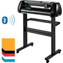 VEVOR Plotter de Découpe Vinyle Traceur de Coupe 870 mm avec Logiciel SignMaster, Machine de Découpe Vinyle Zéro Déviation Coupe Précise Interface USB & COM 3 Rouleaux 3 Lames pour Tracer Découper