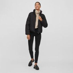 Doudoune courte avec col montant vitate Femme VILA