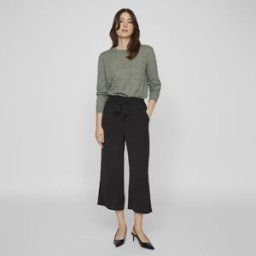 Jupe culotte noire avec ceinture viwinnie rasha noir 14092096 3949 Femme VILA