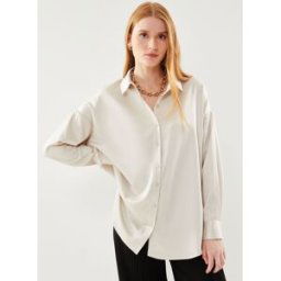 Vmmerle Ls Oversize Shirt Wvn Ga par Vero Moda Marron XS Accessoires