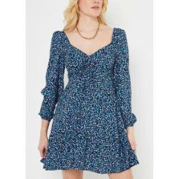Tjw Ditsy Floral Tiered Dress par Tommy Jeans Bleu L Accessoires
