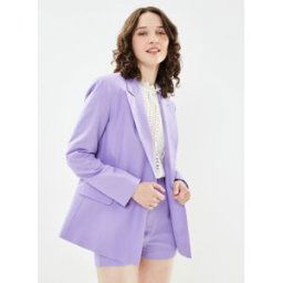 Veste Longue - BW40255 par IKKS Women Violet 34 Accessoires