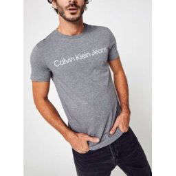 Core Institutional Logo Slim Tee par Calvin Klein Jeans Gris S Accessoires