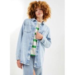 Nmalva L/S Denim Shacket Az352Lb Noos par Noisy May Bleu L Accessoires