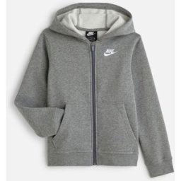 Nike Sportswear Hoodie Full Zip Club par Nike Gris 8 - 10A Accessoires