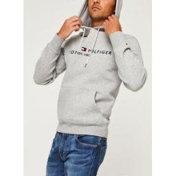 Core Tommy Logo Hoodie par Tommy Hilfiger Gris 3XL Accessoires