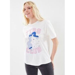 “Ttbs Club” Tee par The Tiny Big Sister Blanc 36 Accessoires