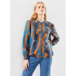 Viblair Rina L/S Shirt/C26 par Vila Bleu 34 Accessoires