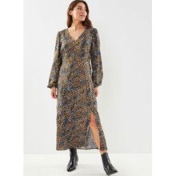 BYJOSA VNECK MIDI DRESS - par B-Young Marron 38 Accessoires