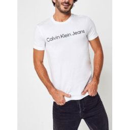 Core Institutional Logo Slim Tee par Calvin Klein Jeans Blanc XL Accessoires
