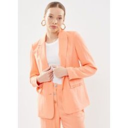 Vmhimana Blazer Tlr Wvn Lcs par Vero Moda Orange 34 Accessoires