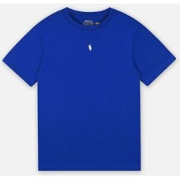 T-shirt col rond jersey de coton kids par Polo Ralph Lauren Bleu 6A Accessoires
