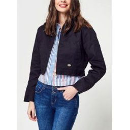 Lined Eisenhower Cropped W par Dickies Noir S Accessoires