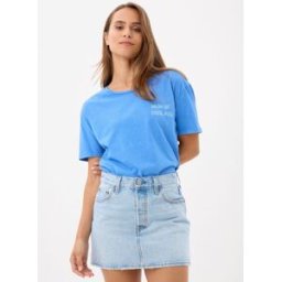 Pcaly Ss Washed Tee Fc Bc par Pieces Bleu XL Accessoires