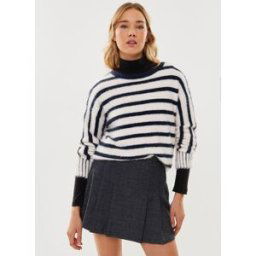 PCSMIA LS REVERSIBLE BUTTON KNIT PA par Pieces Blanc L Accessoires