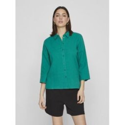 Vilania Button 3/4 Shirt - Noos par Vila Vert 38 Accessoires