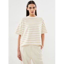 Pcmerta Ss Lurex Top Fc par Pieces Beige S Accessoires
