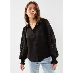 Vmcabena L/S Shirt Wvn Btq par Vero Moda Noir S Accessoires