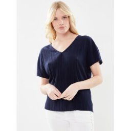 Vmhalle Ss V-Neck Top Jrs Spe par Vero Moda Bleu XS Accessoires