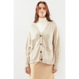 Viril L/S Oversize Knit Cardigan - Noos par Vila Blanc M Accessoires