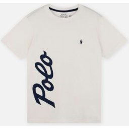 T-shirt logo en jersey de coton par Polo Ralph Lauren Blanc 2A Accessoires