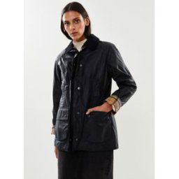 Beadnell Wax Jacket par Barbour Bleu M Accessoires