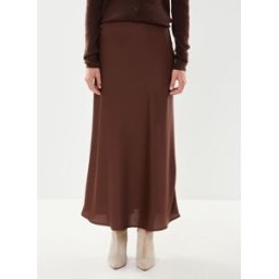Viellette Hw Long Skirt/Su - Noos par Vila Marron 38 Accessoires