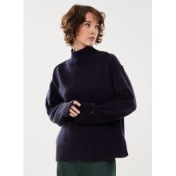 Wool Blend Mock-Nk Sweater par Tommy Hilfiger Bleu L Accessoires